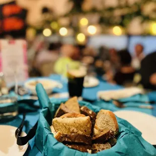 Basket of mixed bread