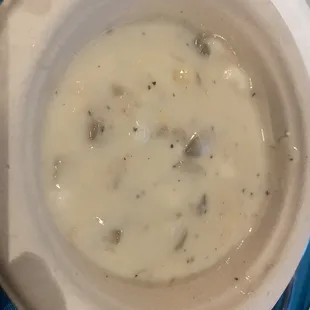 Clam chowder.