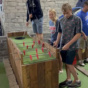 Foosball putt-putt