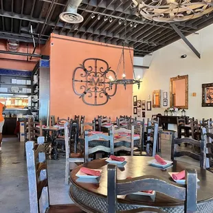 the dining area of a restaurant