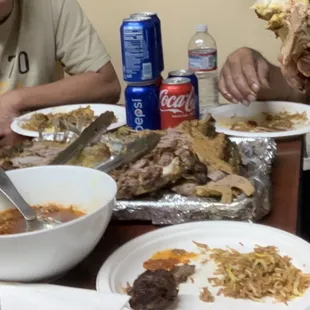 Grill lamb, biryani and pulao .. all super good...