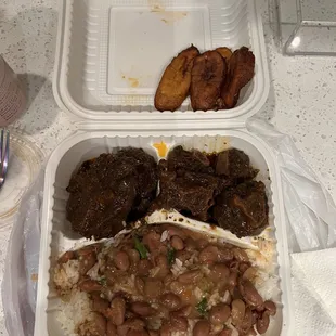 Oxtail dinner