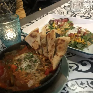 Spicy Lamb Sausage Bowl (Merguez-Housemade)