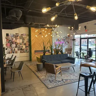 the inside of the coffee shop