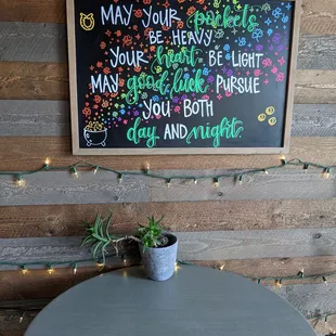 Always changing up this board, love it!