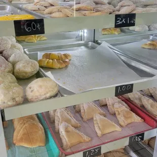 a variety of baked goods