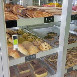 a variety of baked goods