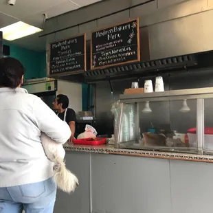 Inside and a sneak peak at the menu!