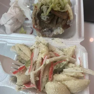 Gyro &amp; crab salad