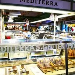 a display of baked goods