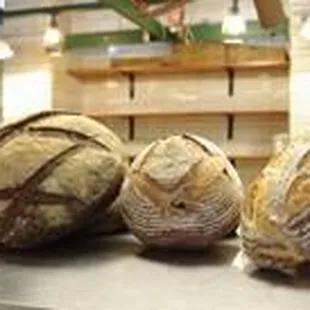 a variety of breads