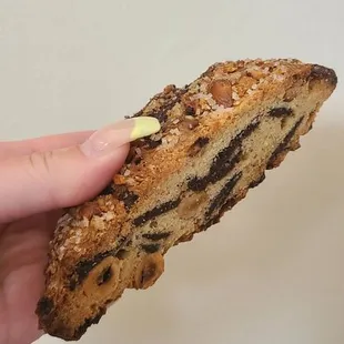 Chocolate hazelnut biscotti