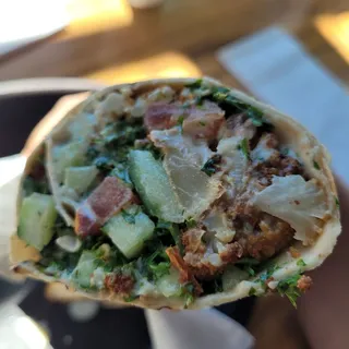 Fried Cauliflower Wrap VEGAN