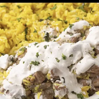 AROMA BOWL (MEDITERRANEAN RICE TOPPED WITH MEAT CHOICE)