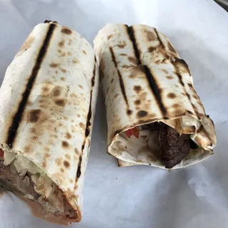 LAMB KABOB WRAP LUNCH BOX WRAP SNACK SODA CAN