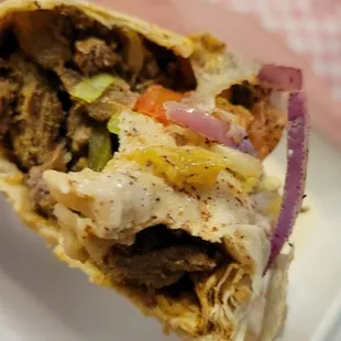 Beef and lamb shawarma