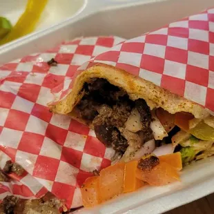 Beef and lamb shawarma