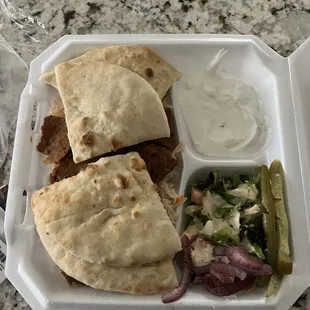 Lamb gyro plate