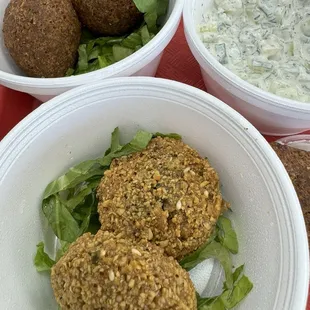 Kibbi, Falafel and Thaziki