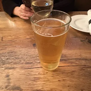 Miller Lite and House moscato