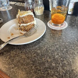 Best carrot cake around! Sweating ain&apos;t no joke neither!!