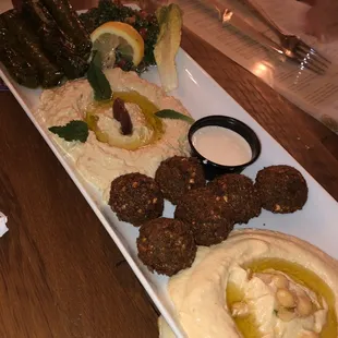 Mediterranean veggie platter