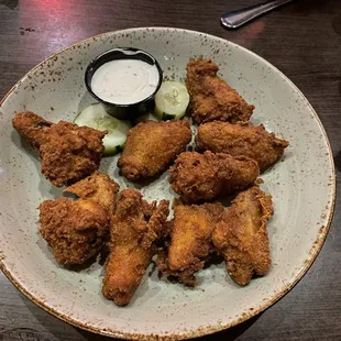 Chicken wing appetizer