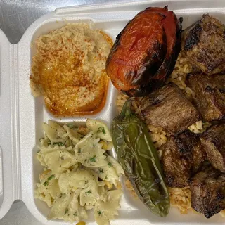 Beef Steak Kabob Plate