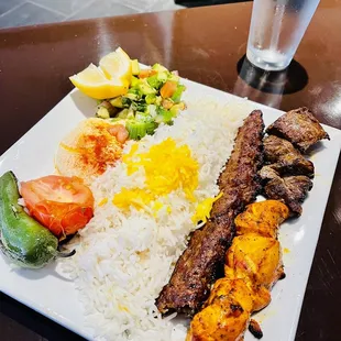 a plate of food on a table