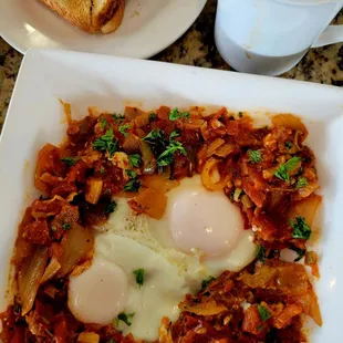 Mediterranean Basted Eggs