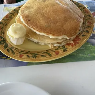 Blueberry pancakes were delicious