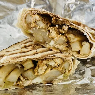 Chicken Shawarma sandwichit's so good, you forget it has no greens