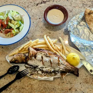 Friday's special: Fried fish platter