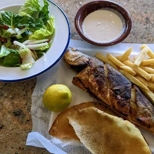 Friday's fried fish platter.