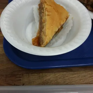 He even got dessert.