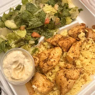 Lebanese chicken with fattoush salad