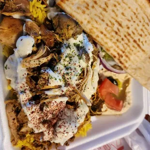 chicken shawarma plate