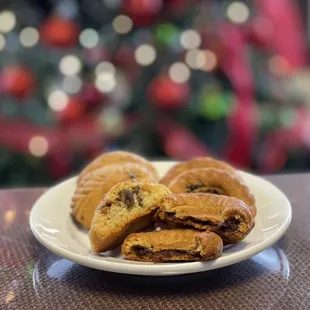 Date filled home baked cookie 
Walnut &amp; pistachio filled cookie