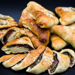 Call ahead for our spinach pastry !