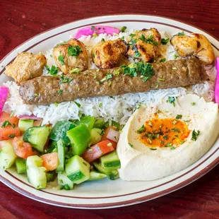a plate of food on a table