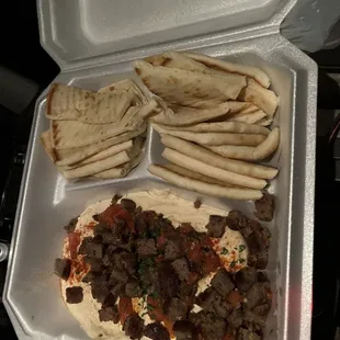 Lamb hummus