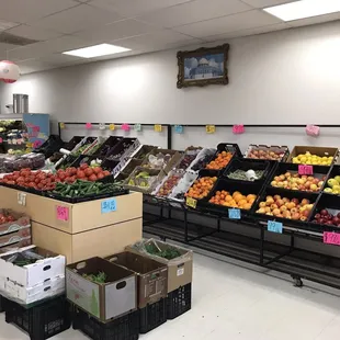 a variety of fruits and vegetables