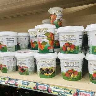 a variety of greek yogurt