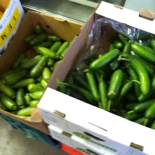 Fresh produce from California weekly (usually Wednesday)