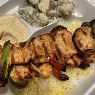 2 Chicken Kabob Plate