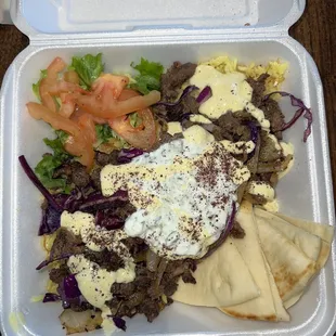 Beef Shawarma plate