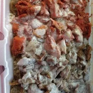 a close up of a casserole dish