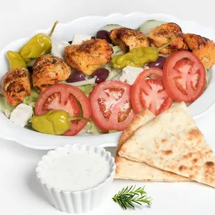 Chicken greek salad