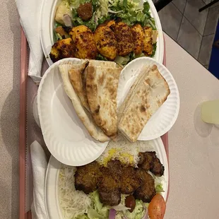 2. Chicken Kabob  4. Lamb Kabob
