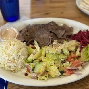 Lamb and Beef Gyros Plate